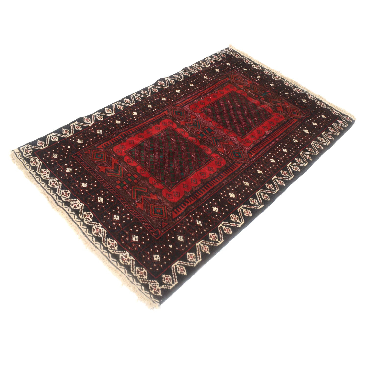 Tribal Baloch Rug 3' 2" x 4' 11" ft / 96 x 150 cm - No. W11930