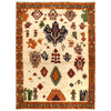Hand Knotted Kohistani Carpet 5' 9" x 7' 5" ft / 174 x 226 cm - No. W12004