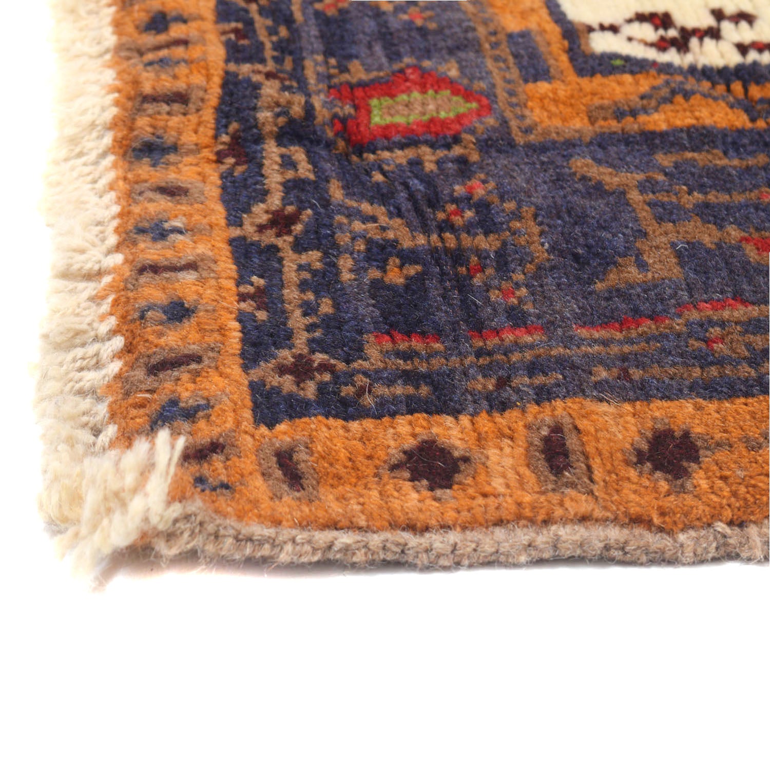 Hand Knotted Kohistani Carpet 4' 3" x 5' 8" ft / 130 x 173 cm - No. W12009