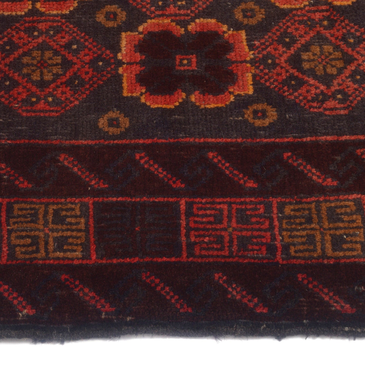 Traditional Baloch Rug 2' 11" x 4' 10" ft / 88 x 148 cm - No. W12486