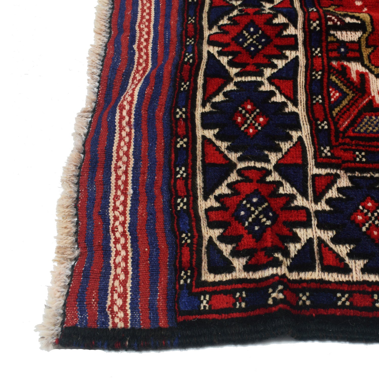 Oriental Barjasta Kilim Carpet 2' 11" x 4' 10" ft / 88 x 147 cm - No. W12526