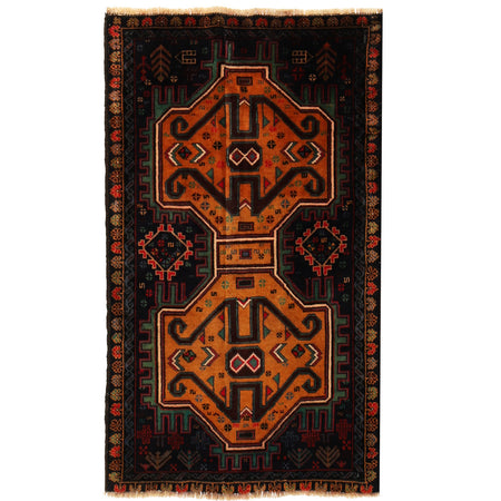 Traditional Baloch Rug 2' 8" x 4' 6" ft / 80 x 136 cm - No. W12540