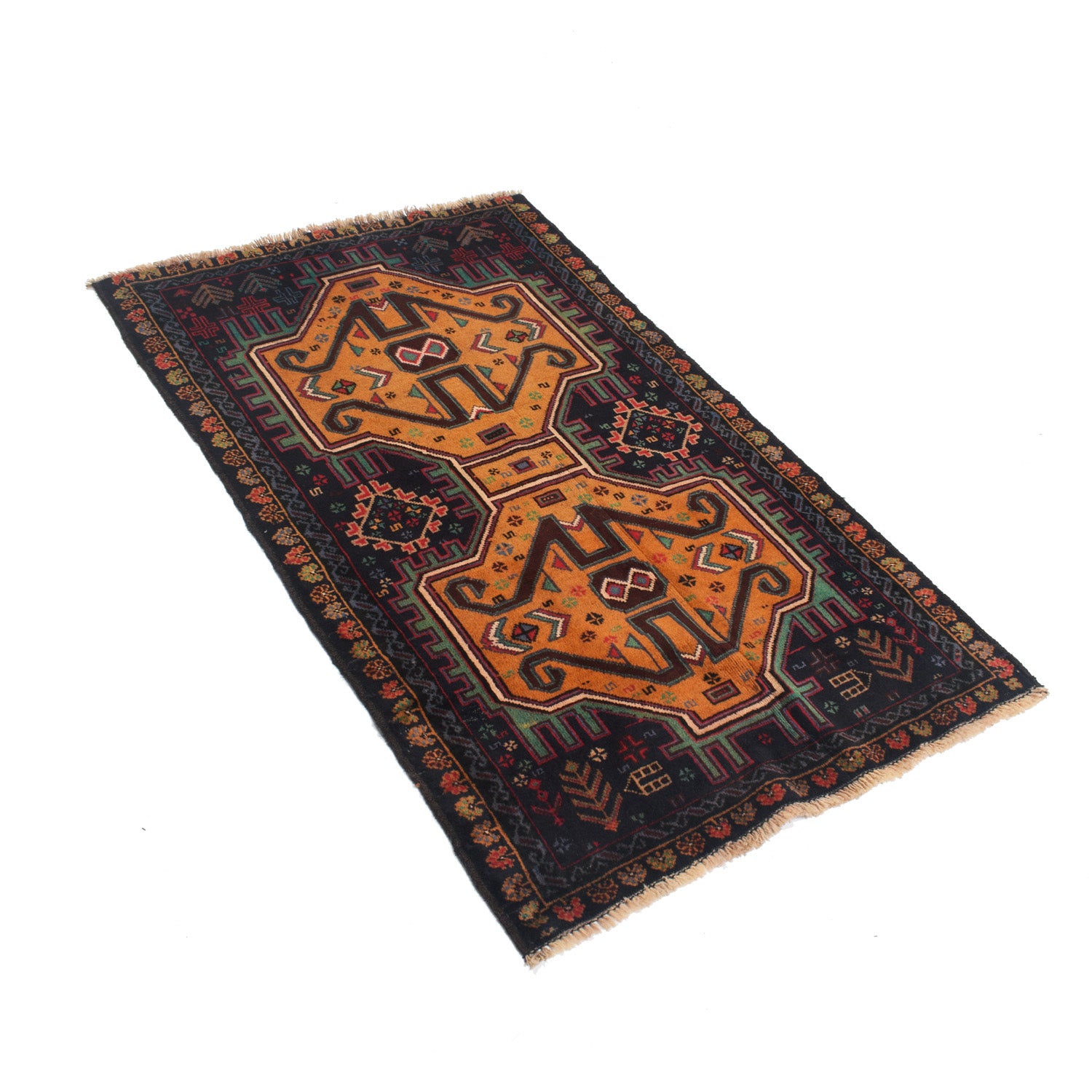 Traditional Baloch Rug 2' 8" x 4' 6" ft / 80 x 136 cm - No. W12540