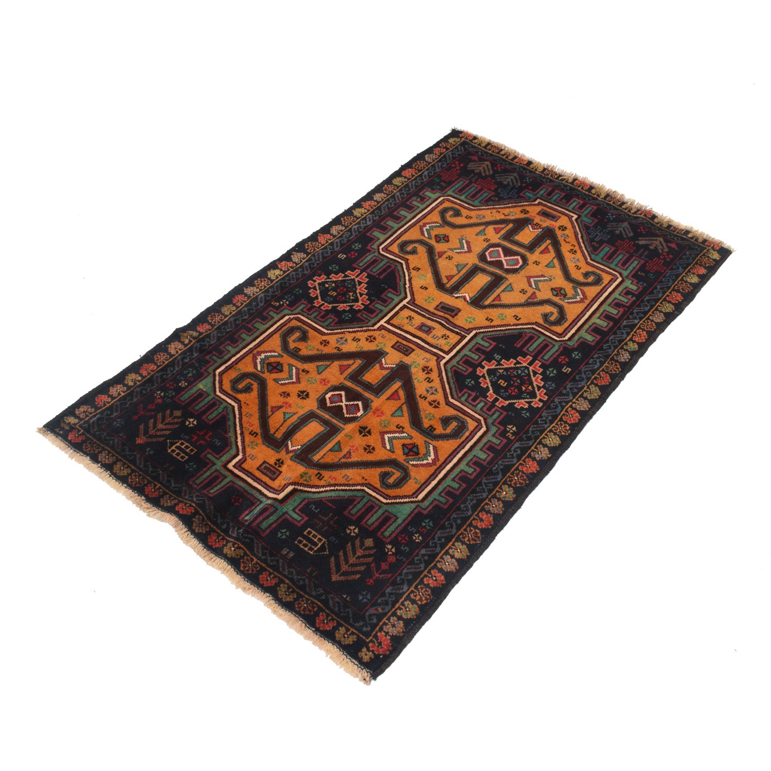 Traditional Baloch Rug 2' 8" x 4' 6" ft / 80 x 136 cm - No. W12540