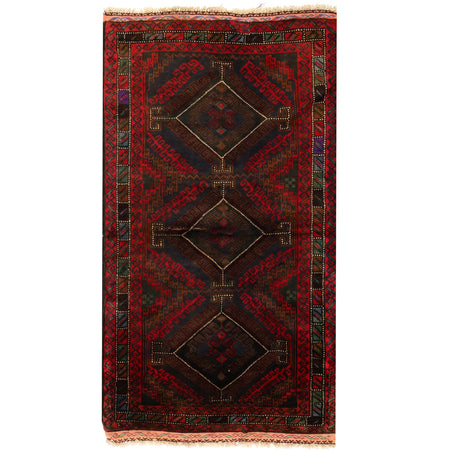 Tribal Baloch Rug 2' 7" x 4' 5" ft / 78 x 135 cm - No. W12548