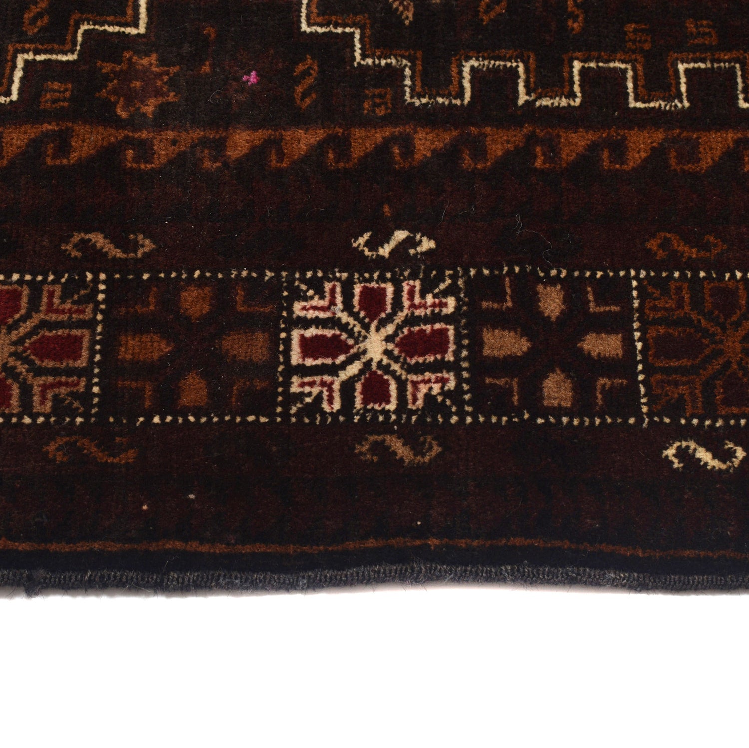Baluch Short Rug 3' 8" x 6' 7" ft / 111 x 200 cm - No. W12572
