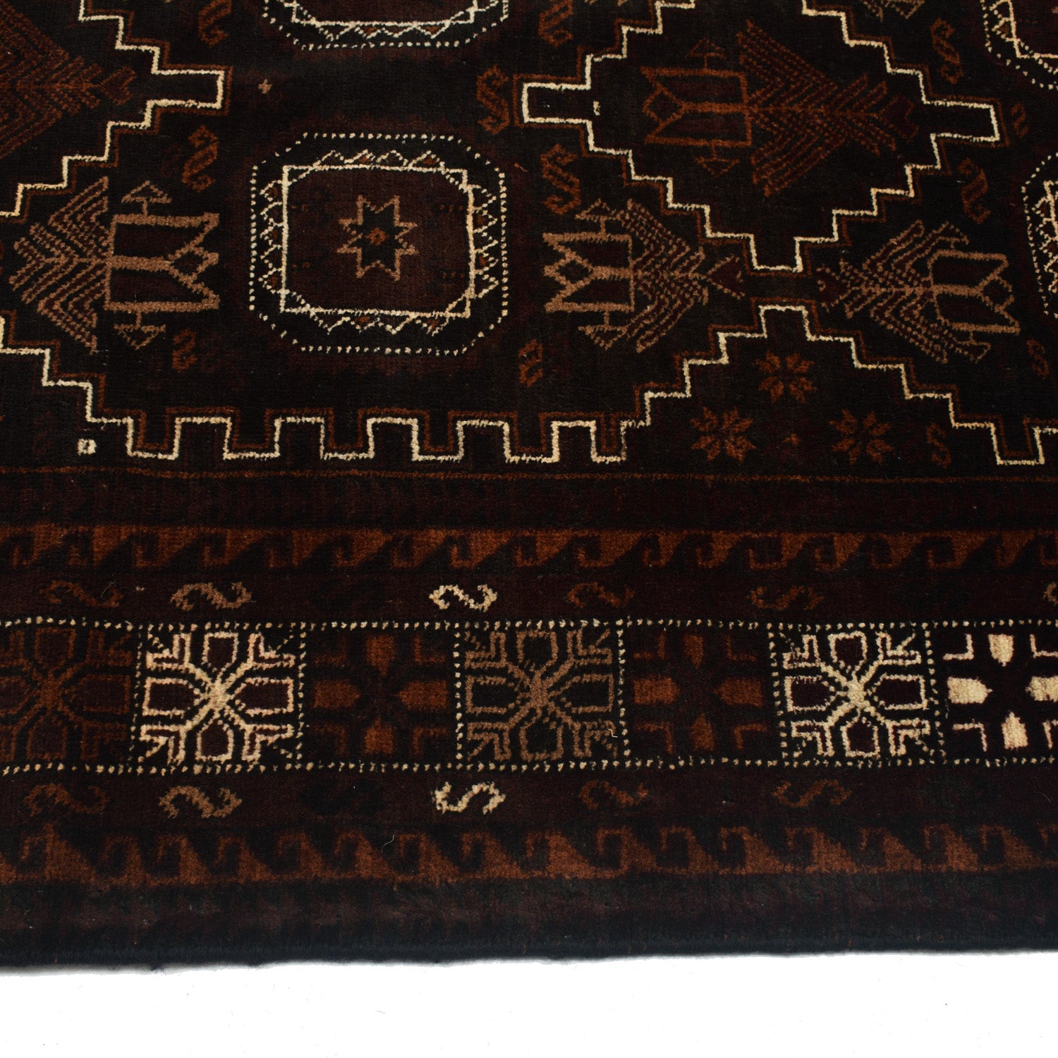 Baluch Short Rug 3' 9" x 6' 4" ft / 115 x 194 cm - No. W12662