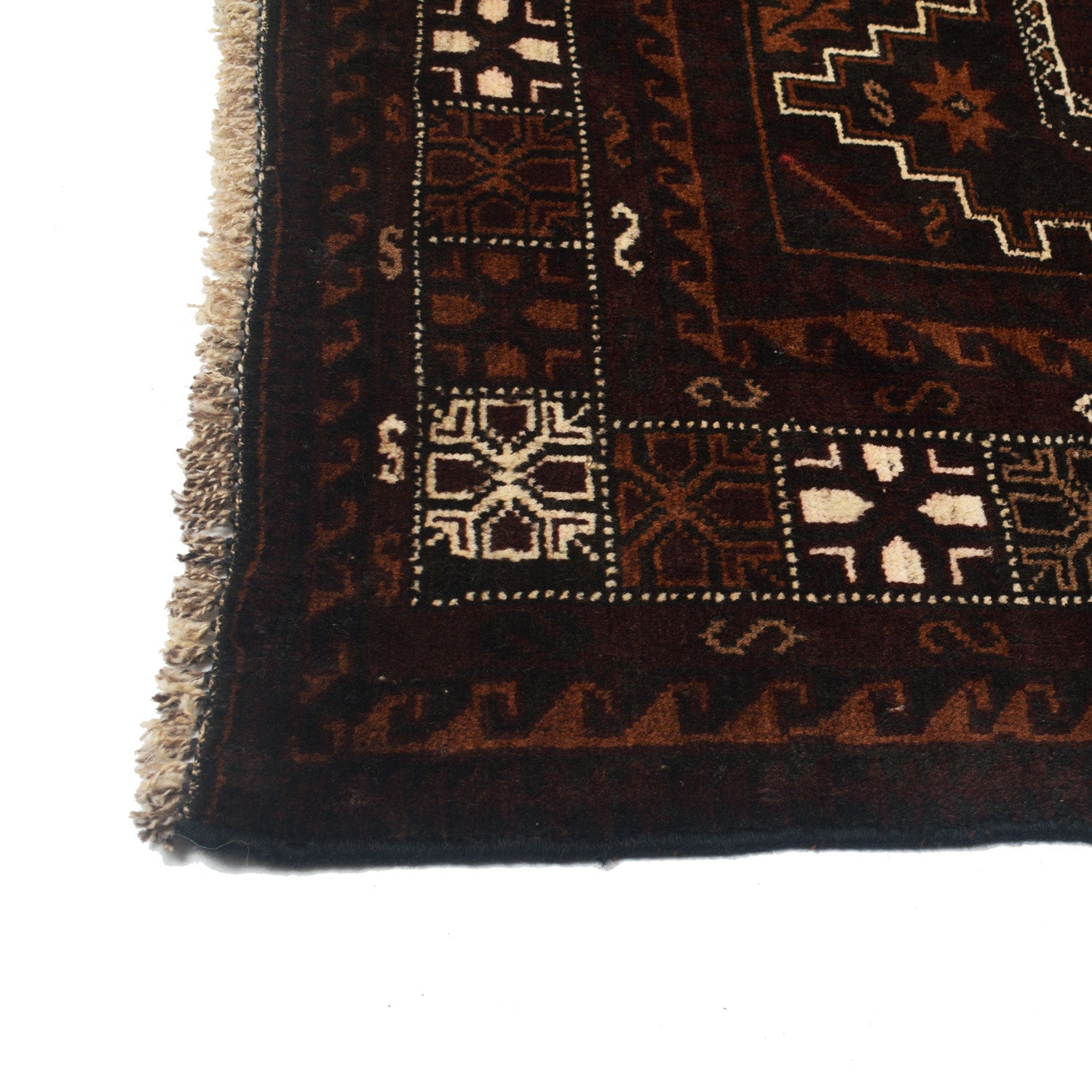 Baluch Short Rug 3' 9" x 6' 4" ft / 115 x 194 cm - No. W12662