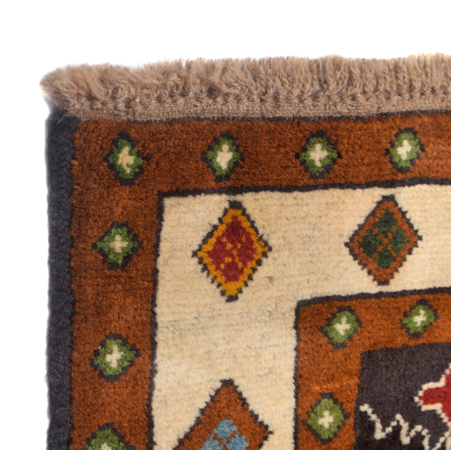 Hand Knotted Kohistani Carpet 5' 2" x 6' 4" ft / 158 x 193 cm - No. W12700