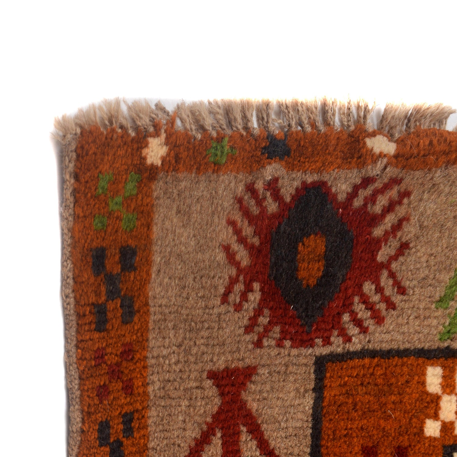 Hand Knotted Kohistani Area Rug 6' 3" x 8' 8" ft / 191 x 264 cm - No. W12738