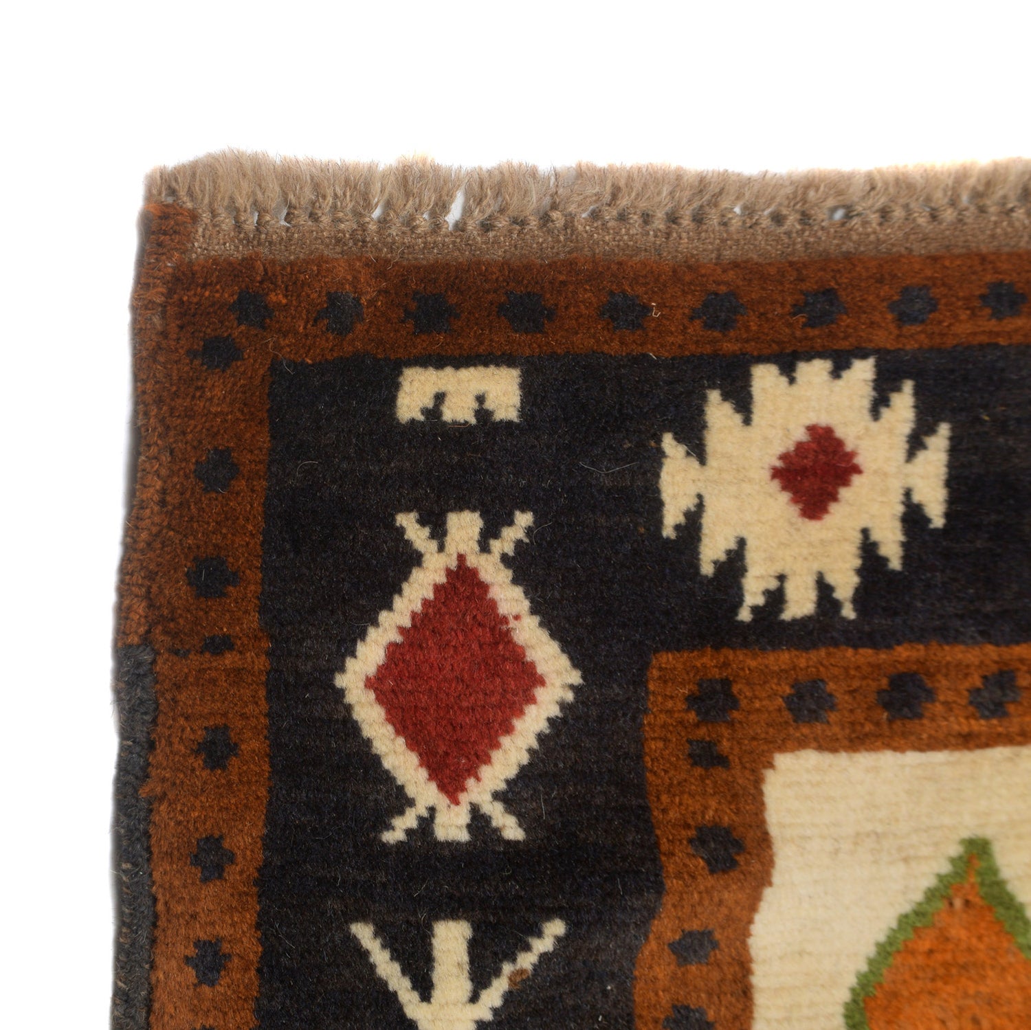 Hand Knotted Kohistani Carpet 5' 8" x 7' 6" ft / 173 x 228 cm - No. W12740