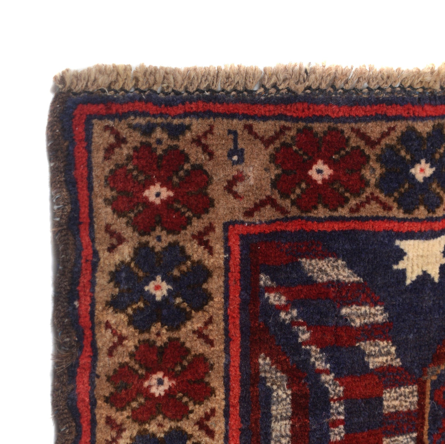 Small Prayer Carpet 2' 9" x 4' 1" ft / 84 x 125 cm - No. W12912