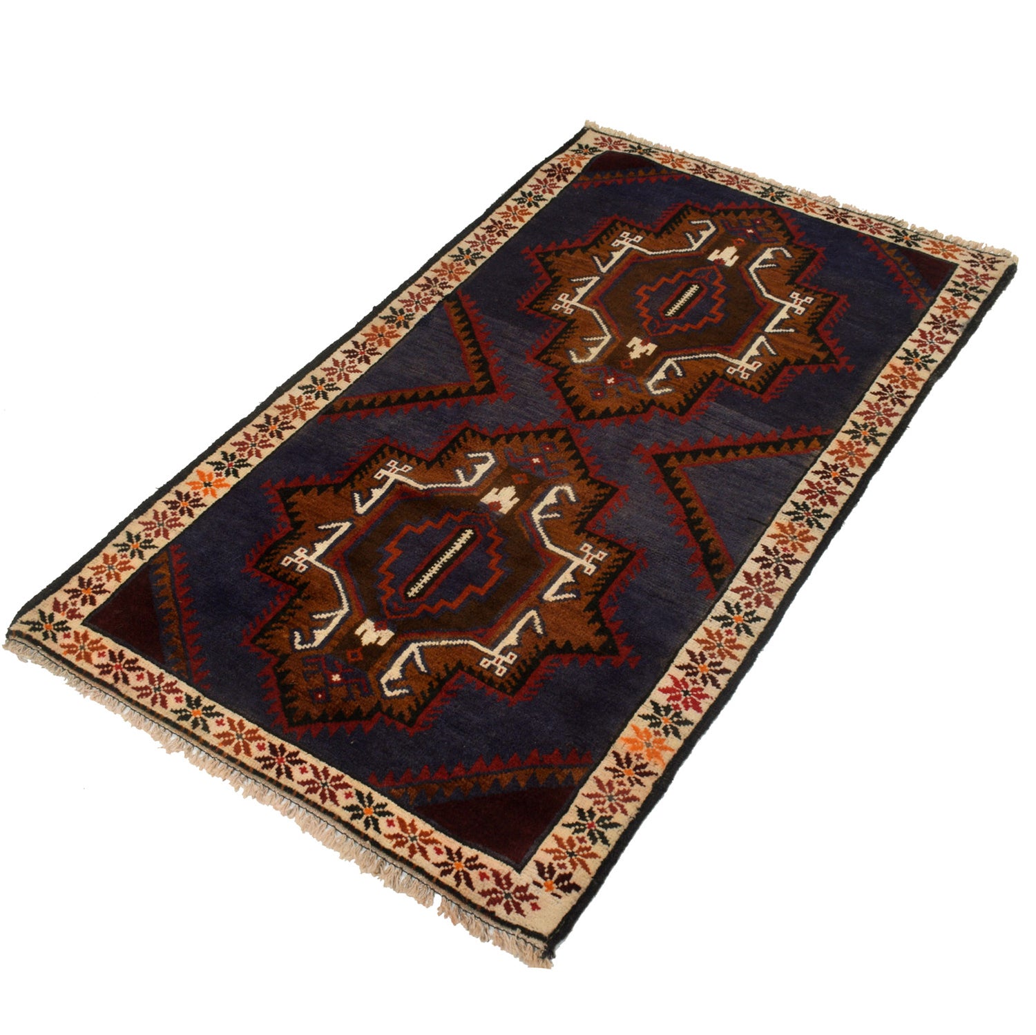 Traditional Baloch Rug 2' 9" x 4' 9" ft / 84 x 144 cm - No. W12914