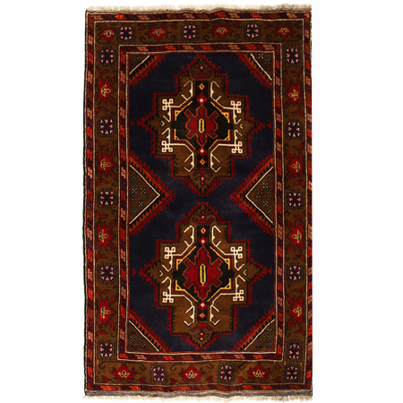 Baluch Short Rug 3' 11" x 6' 4" ft / 119 x 193 cm - No. W12961