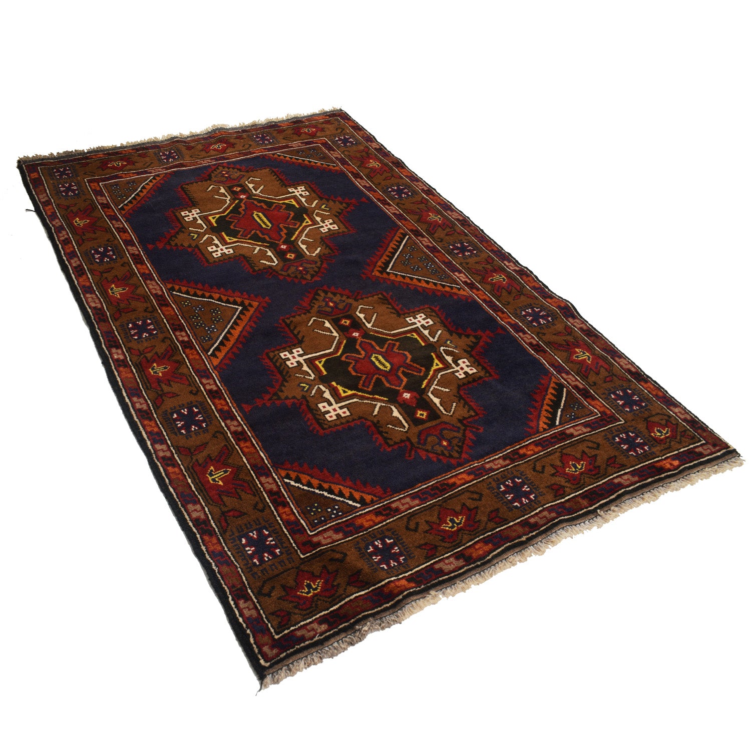 Baluch Short Rug 3' 11" x 6' 4" ft / 119 x 193 cm - No. W12961