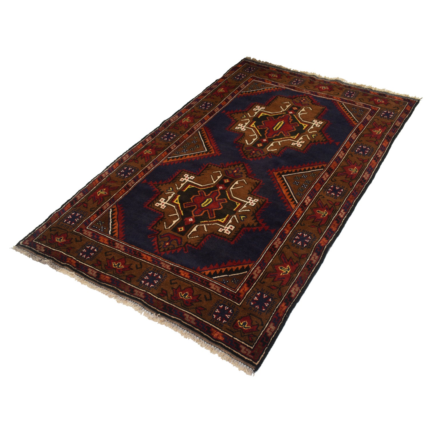 Baluch Short Rug 3' 11" x 6' 4" ft / 119 x 193 cm - No. W12961