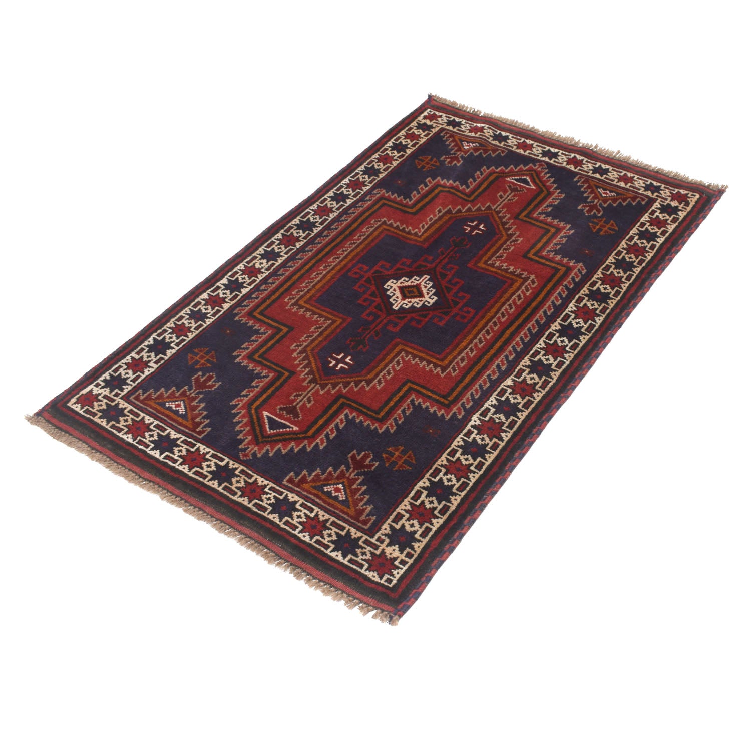 Traditional Baloch Rug 2' 10" x 4' 4" ft / 86 x 133 cm - No. W13527