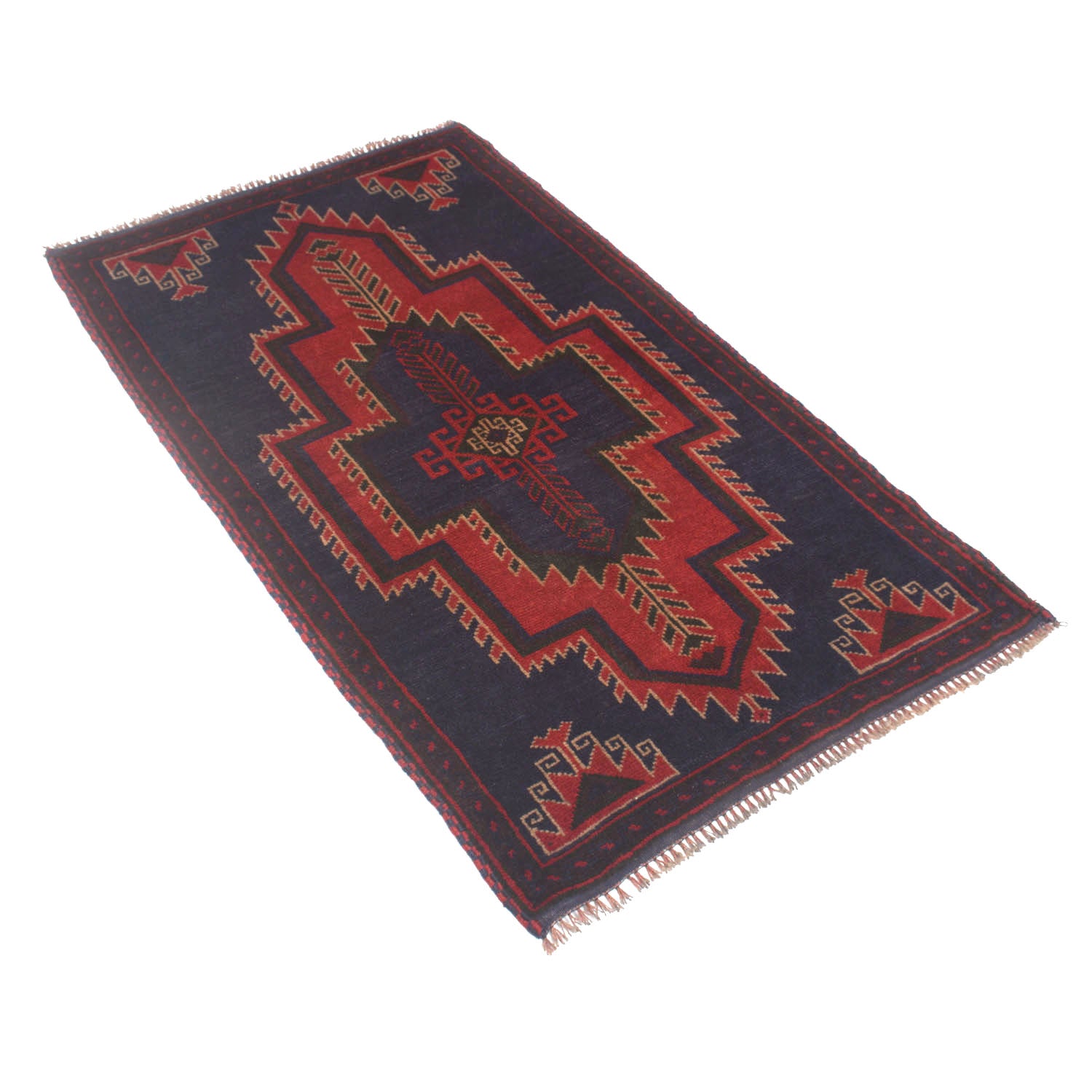 Traditional Baloch Rug 2' 7" x 4' 7" ft / 80 x 140 cm - No. W13549