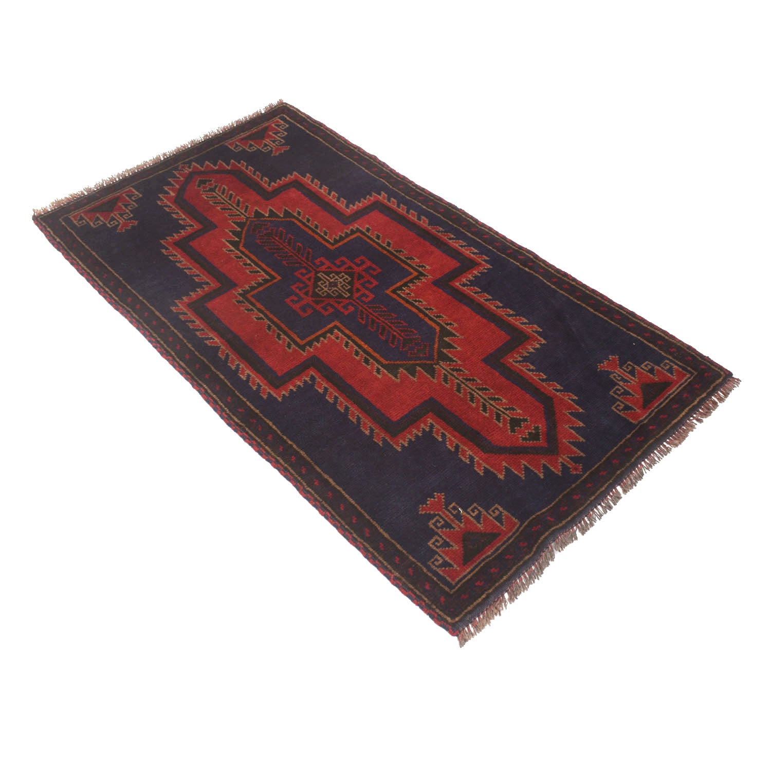 Traditional Baloch Rug 2' 7" x 4' 10" ft / 80 x 148 cm - No. W13554