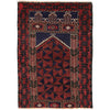 Handmade Prayer Rug 2' 10" x 4' 4" ft / 87 x 131 cm - W13557