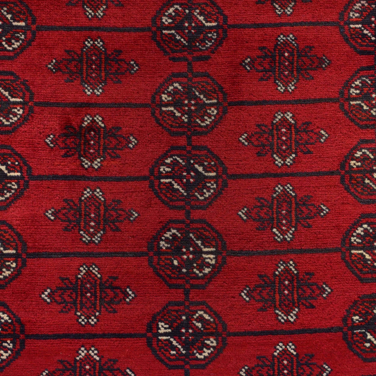 Oriental Bukhara Area Rug 6' 5" x 9' 5" ft / 195 x 288 cm - No. W13602