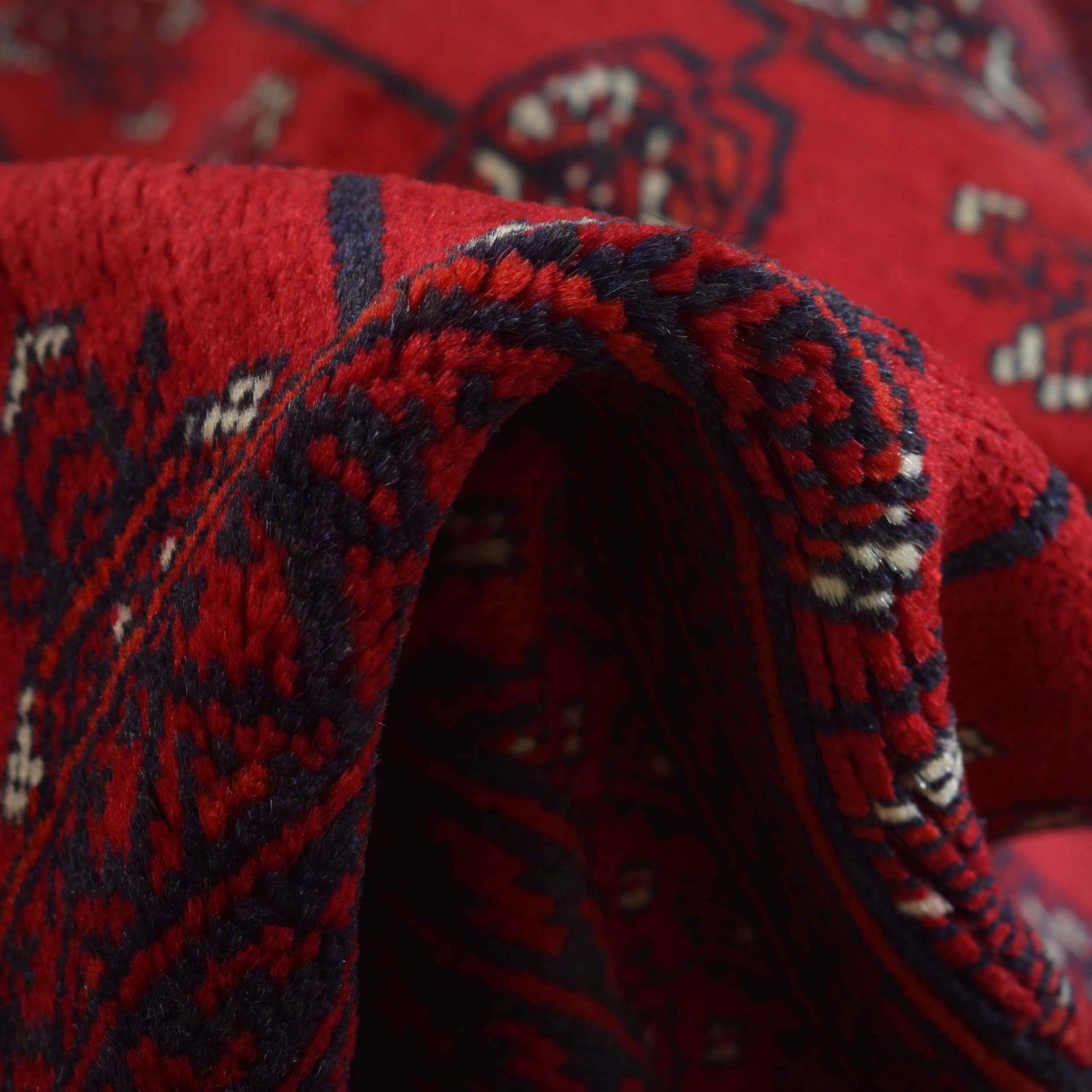 Oriental Bukhara Area Rug 6' 5" x 9' 5" ft / 195 x 288 cm - No. W13602