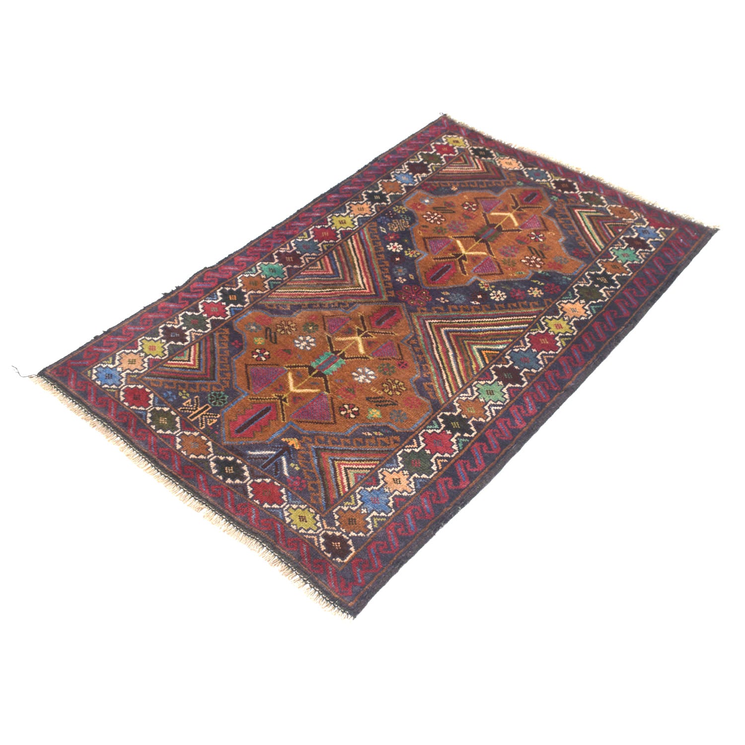 Baluch Small Size Rug 2' 6" x 4' 1" ft / 77 x 125 cm - No. W13726