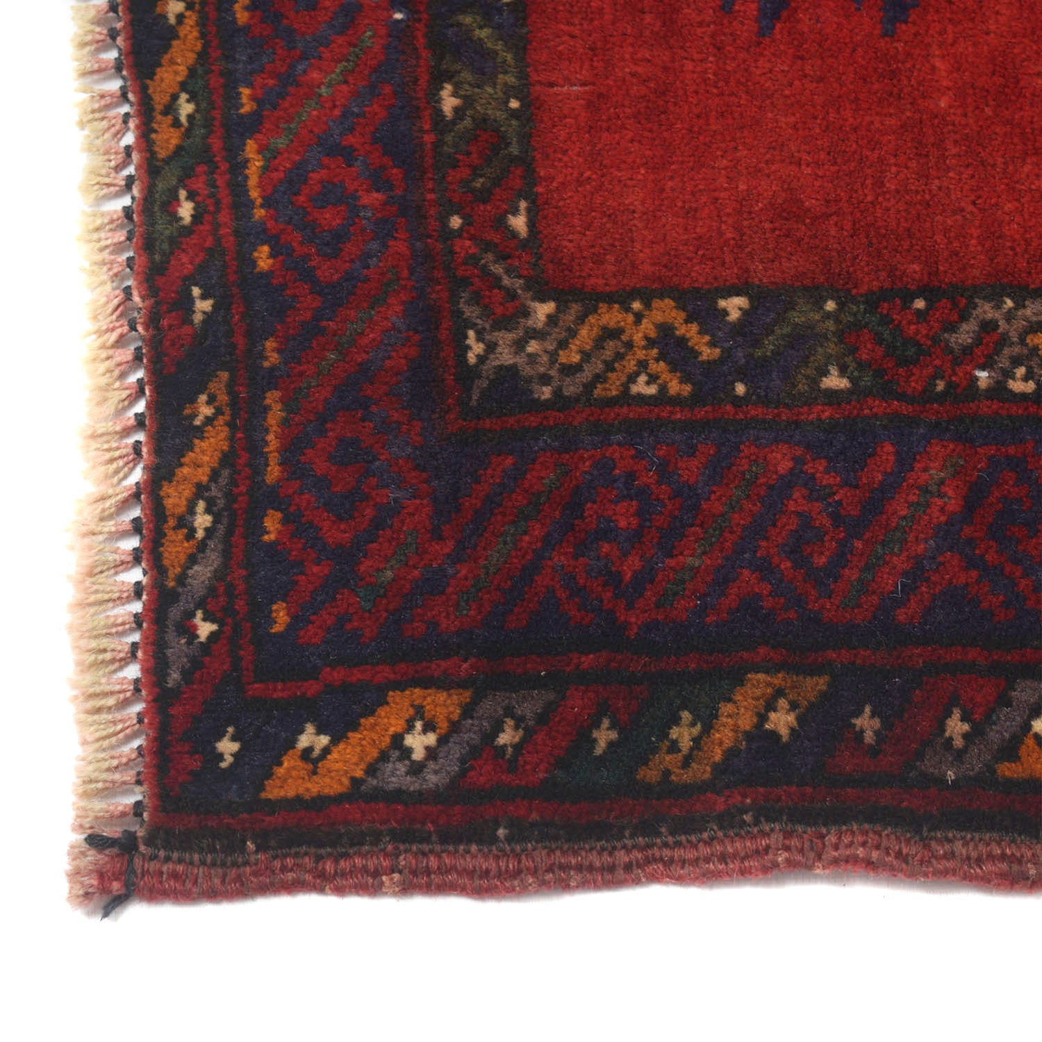 Red Baluchi Rug 3' 1" x 3' 10" ft / 95 x 117 cm - No. W13761