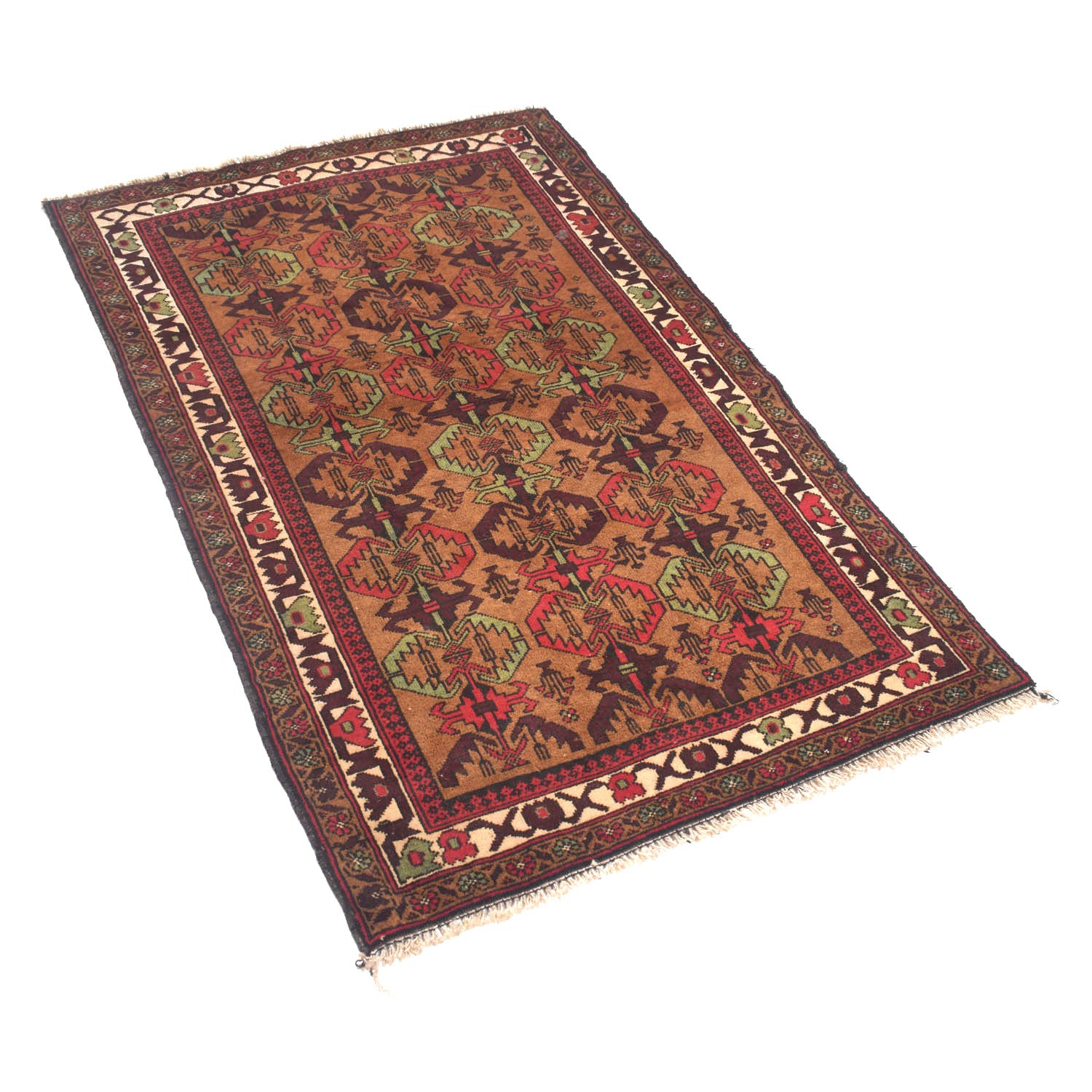 Handmade Baluchi Rug 2' 9" x 4' 7" ft / 84 x 139 cm - No. W13794