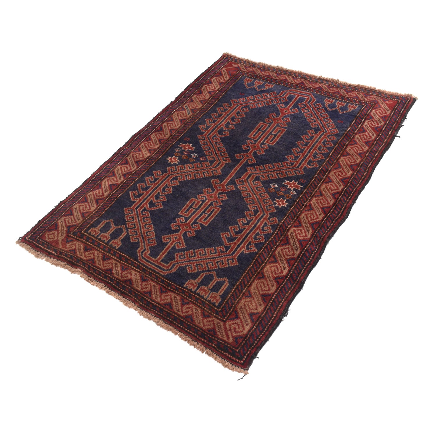Traditional Baloch Rug 2' 11" x 4' 2" ft / 89 x 128 cm - No. W13807
