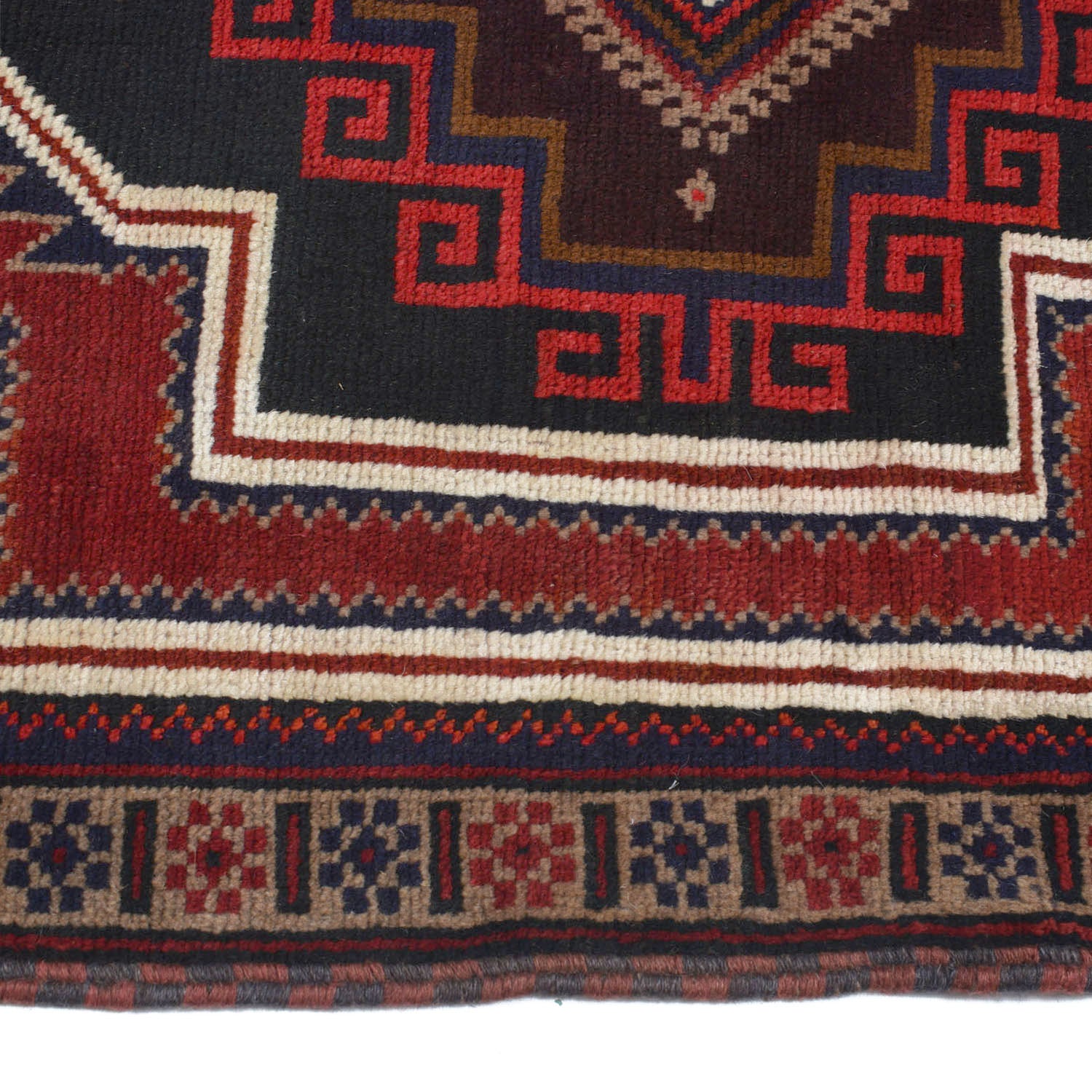 Traditional Baloch Rug 3' 3" x 4' 10" ft / 100 x 148 cm - No. W14225