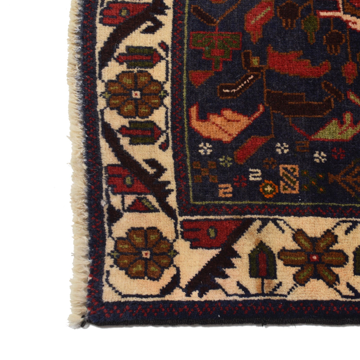 Baluch Small Size Rug 2' 10" x 4' 4" ft / 85 x 131 cm - No. W14743