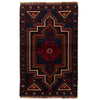 Hand Knotted Baluchi Rug 2' 9" x 4' 3" ft / 83 x 130 cm - No. W14767