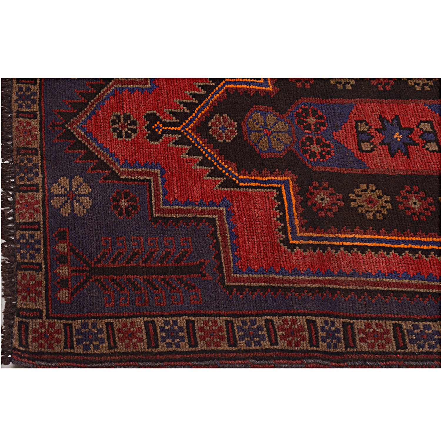 Hand Knotted Baluchi Rug 2' 9" x 4' 8" ft / 85 x 141 cm - No. W14922