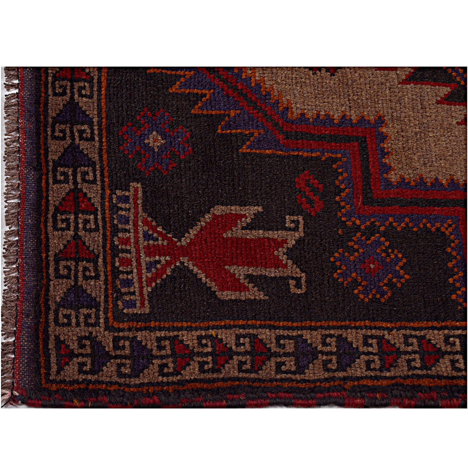 Hand Knotted Baluchi Rug 2' 8" x 4' 6" ft / 82 x 138 cm - No. W14930
