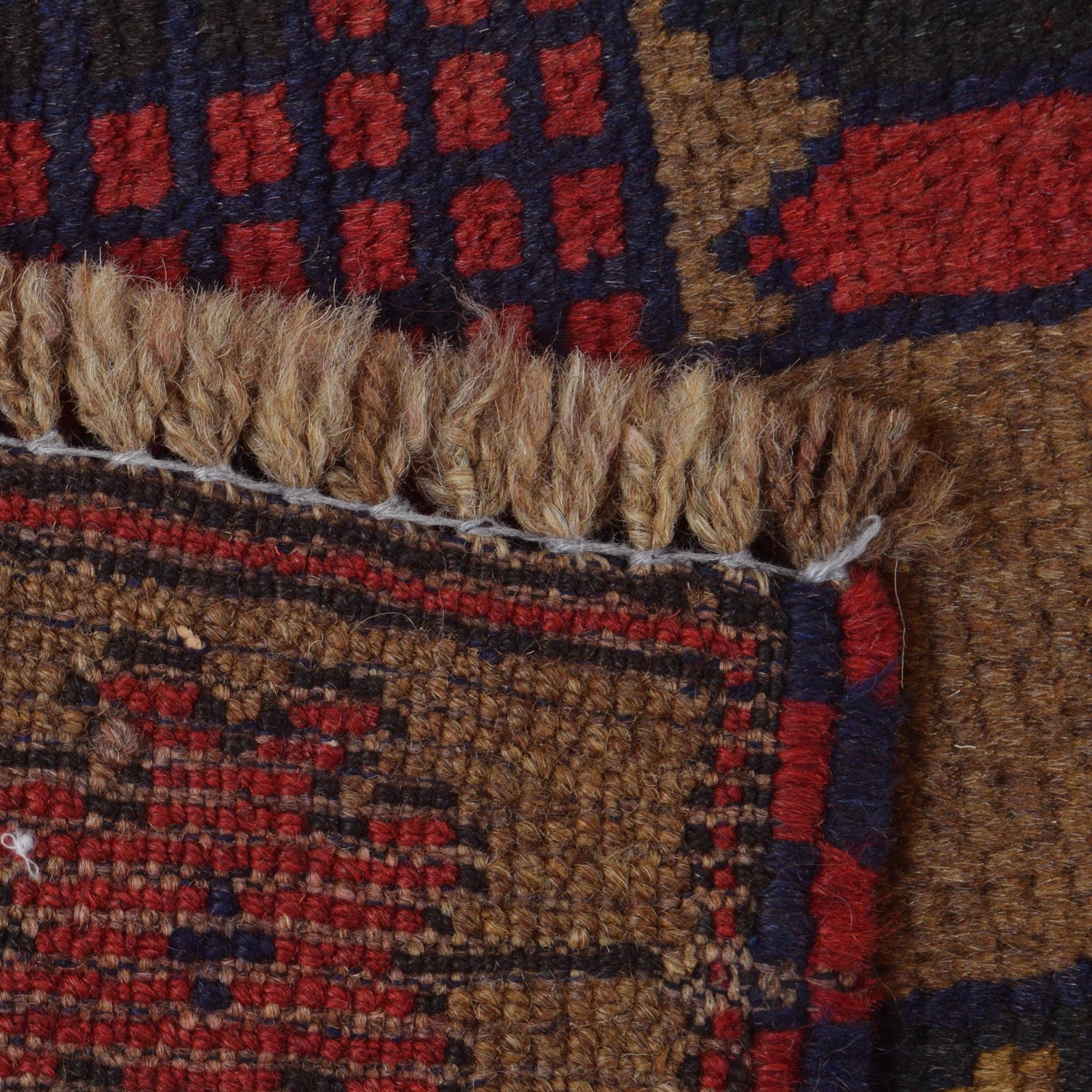 Handmade Prayer Rug 2' 11" x 4' 9" ft / 89 x 145 cm - W15024