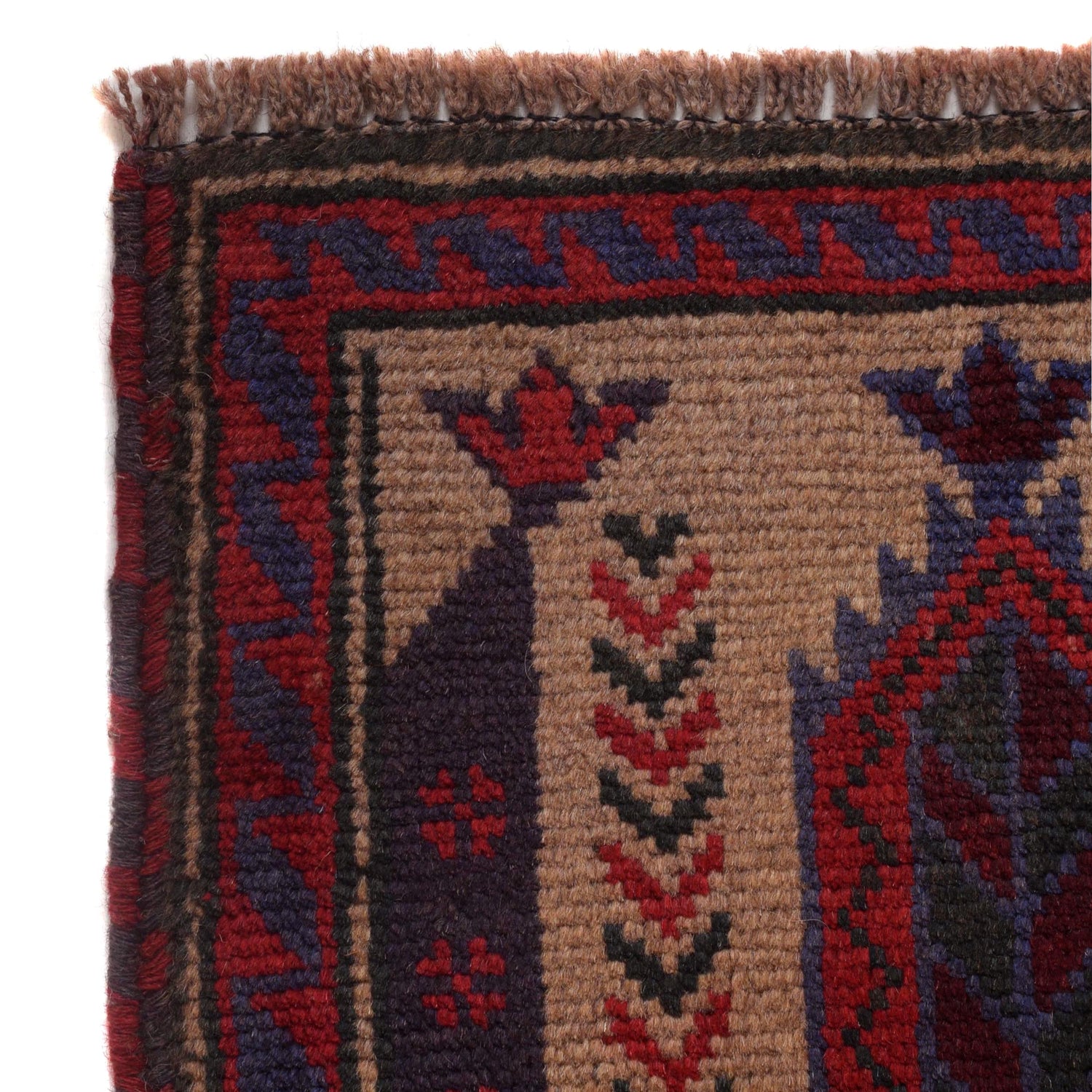 Handmade Prayer Rug 2' 11" x 4' 6" ft / 89 x 138 cm - W15042