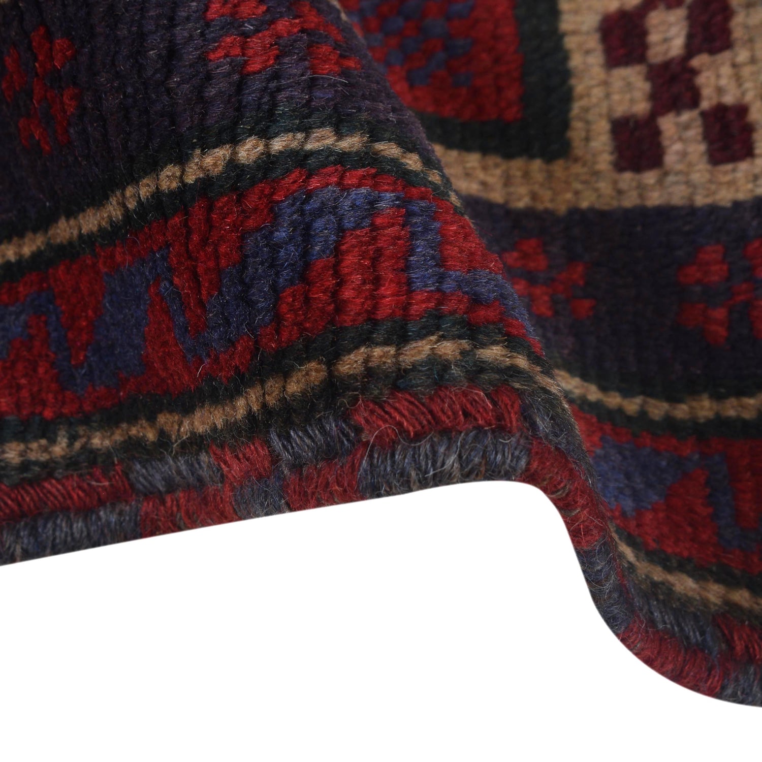 Handmade Prayer Rug 2' 11" x 4' 6" ft / 89 x 138 cm - W15042