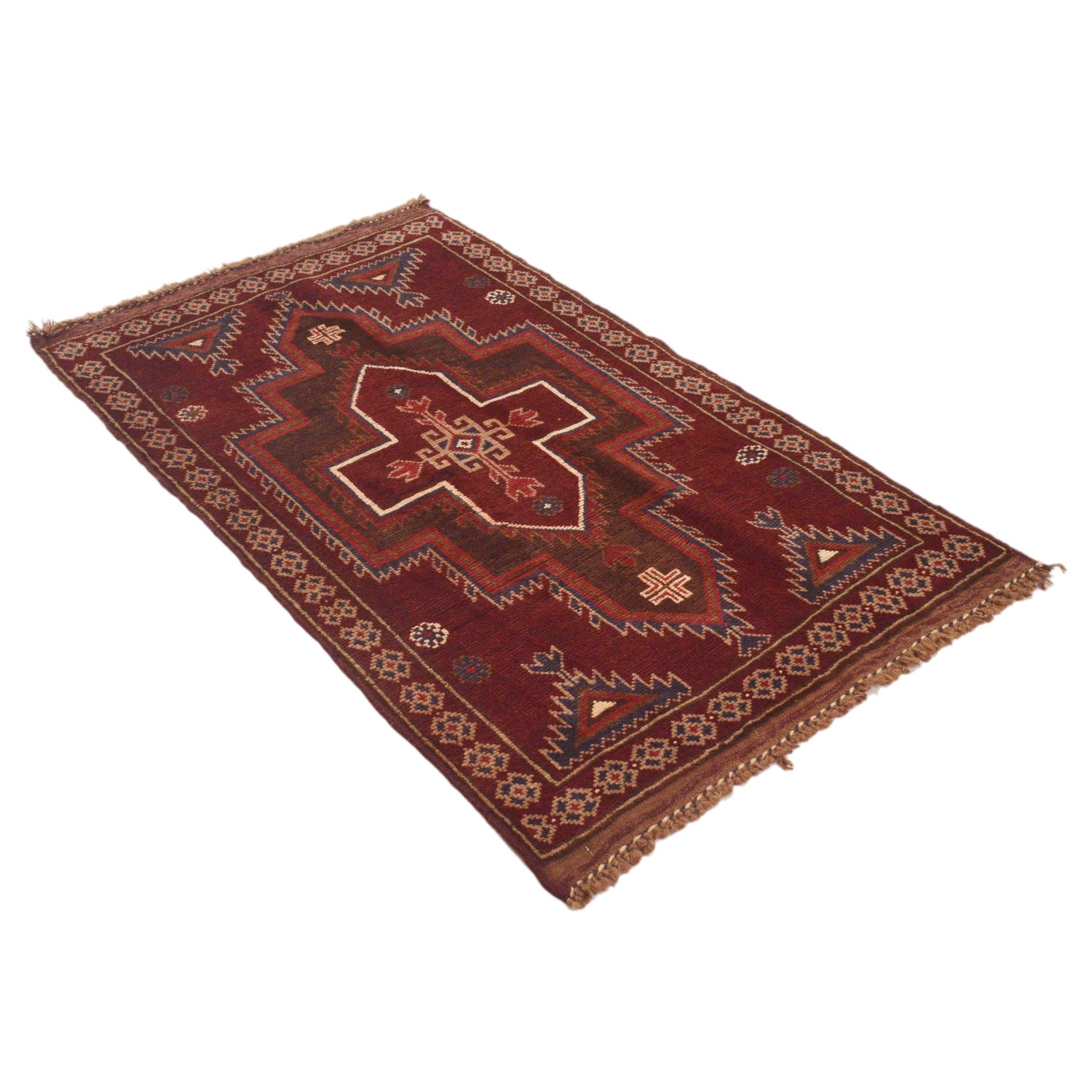 Traditional Baloch Rug 2' 10" x 4' 6" ft / 86 x 137 cm - No. W15065