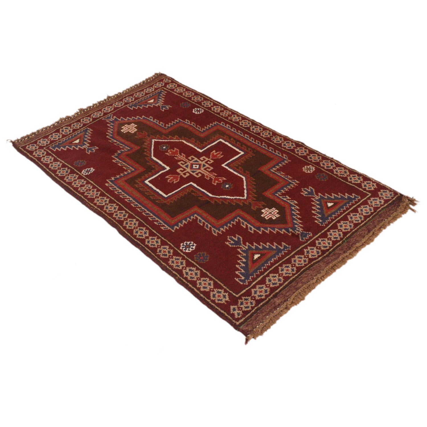 Traditional Baloch Rug 2' 10" x 4' 6" ft / 86 x 137 cm - No. W15065