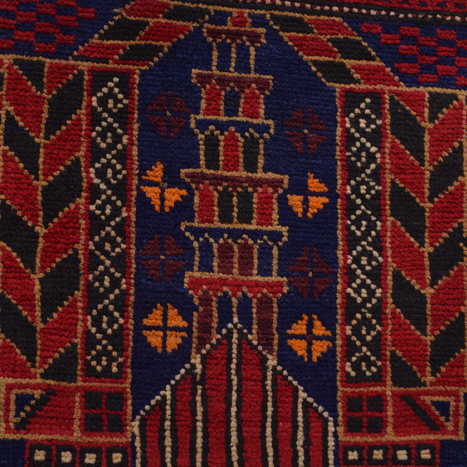 Small Prayer Carpet 2' 8" x 4' 5" ft / 82 x 134 cm - W15090