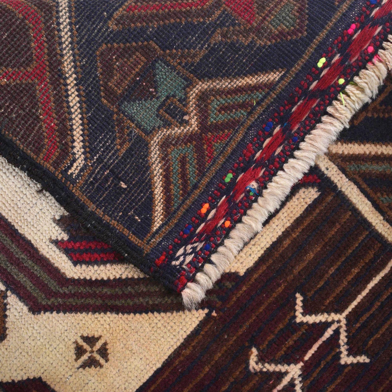 Tribal Baloch Rug 2' 11" x 5' 0" ft / 89 x 153 cm - No. W15148