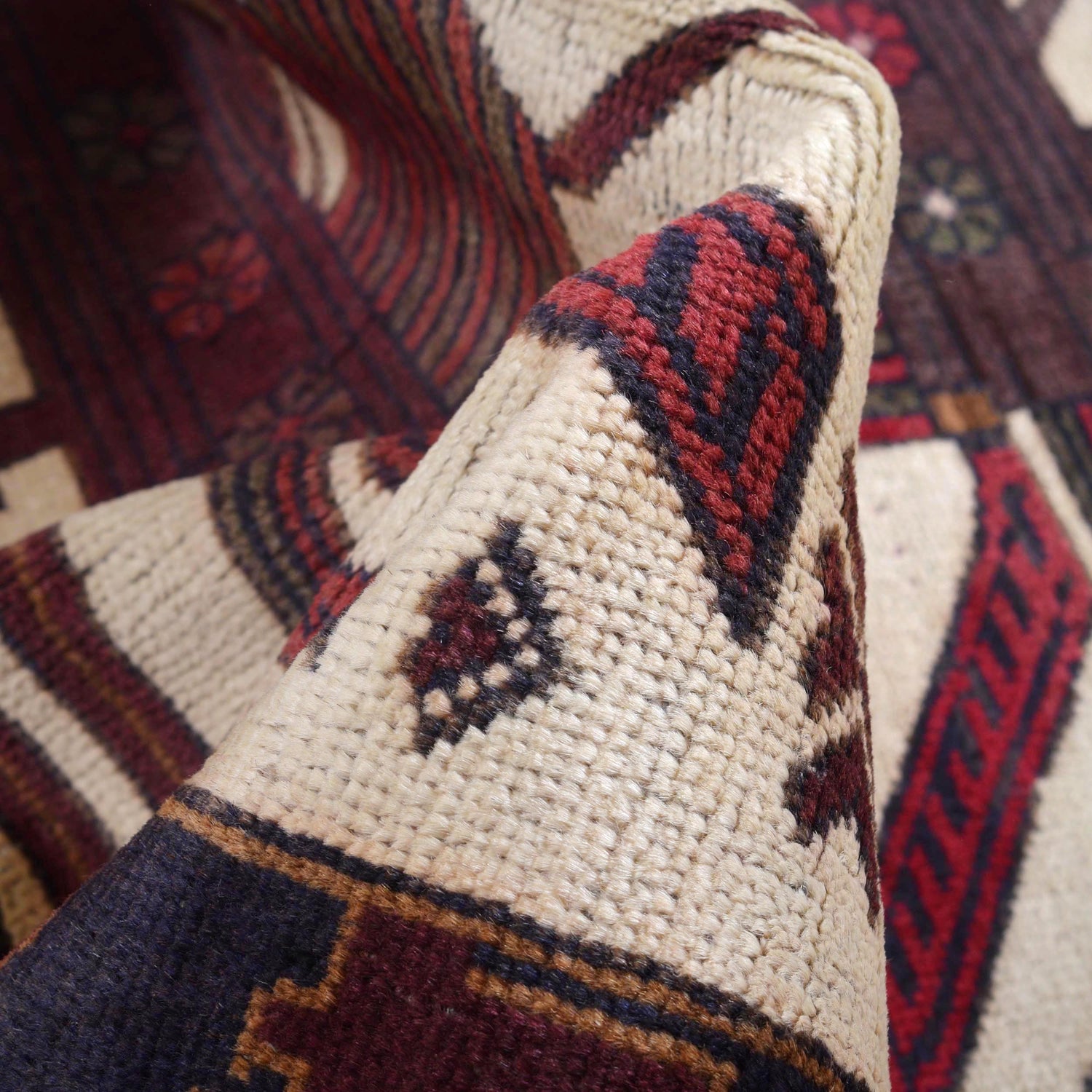 Tribal Baloch Rug 2' 11" x 5' 0" ft / 89 x 153 cm - No. W15148