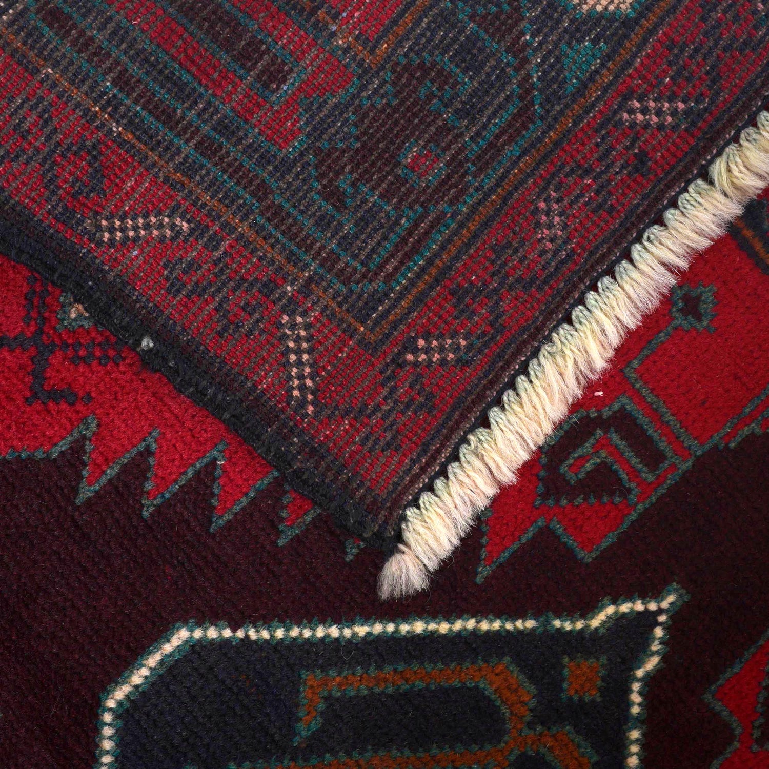 Tribal Baloch Rug 2' 9" x 4' 3" ft / 83 x 129 cm - No. W15153