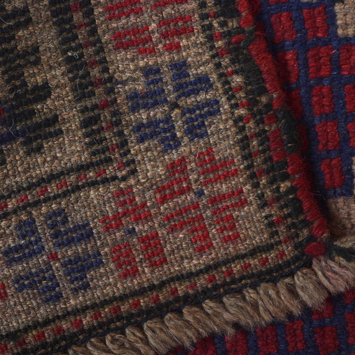 Handmade Prayer Rug 2' 9" x 4' 9" ft / 85 x 145 cm - W15196