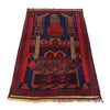 Islamic Prayer Carpet 2' 9" x 4' 2" ft / 85 x 126 cm - No. W15207