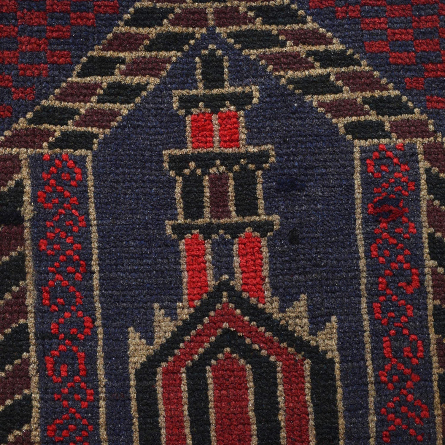 Handmade Prayer Rug 2' 9" x 4' 6" ft / 85 x 137 cm - W15217