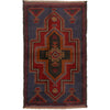 Hand Knotted Baluchi Rug 2' 8" x 4' 4" ft / 81 x 133 cm - No. W15226