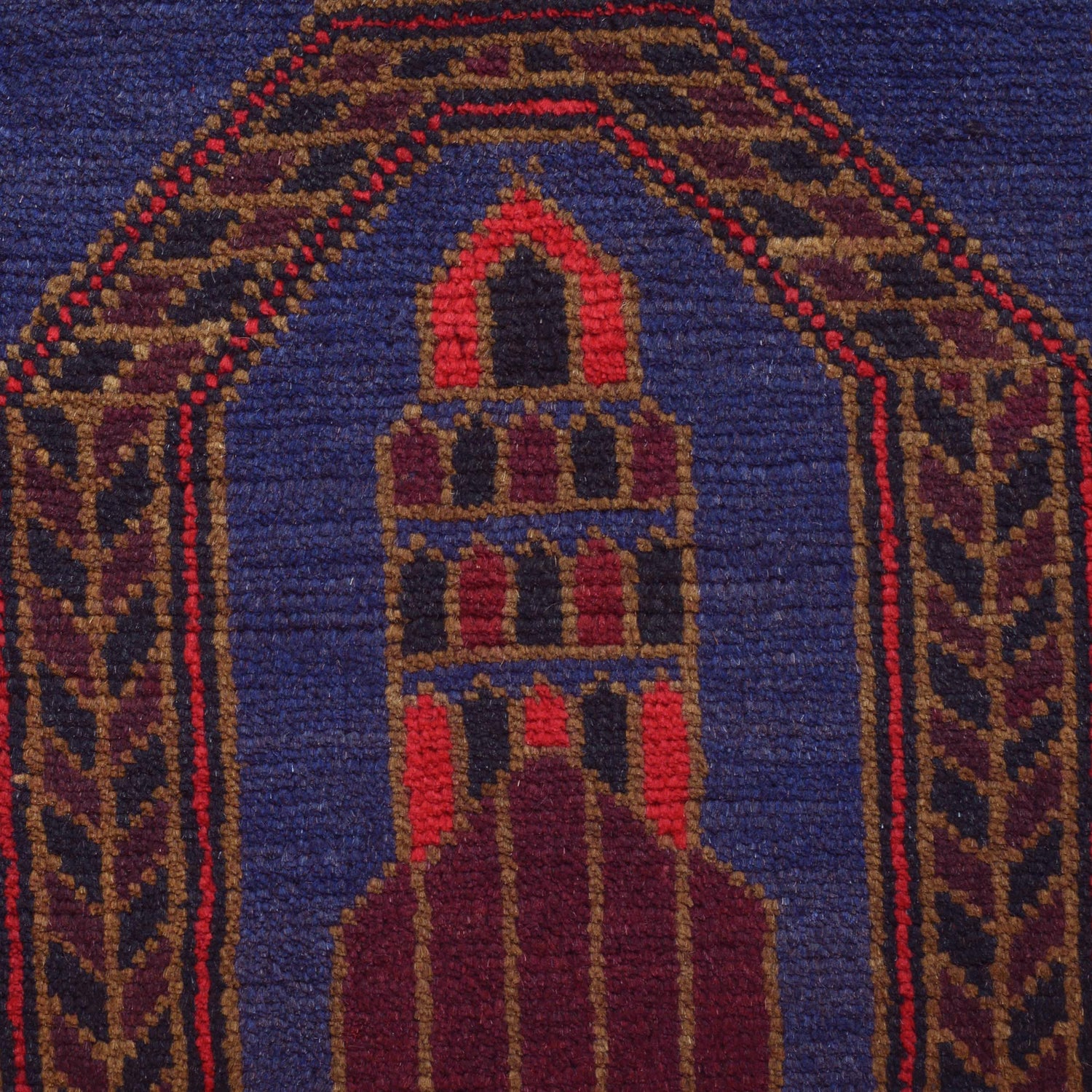 Handmade Prayer Rug 3' 0" x 4' 5" ft / 91 x 134 cm - W15247