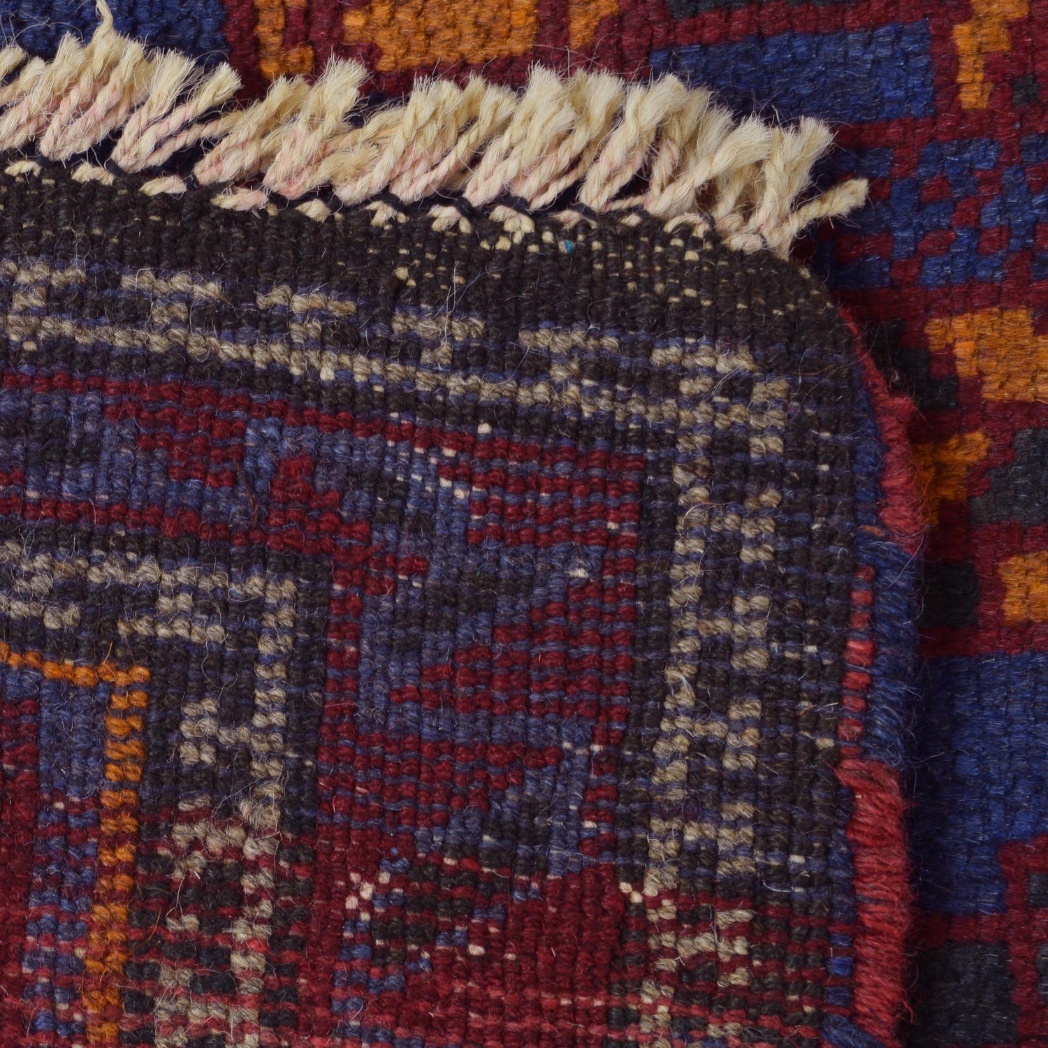 Handmade Prayer Rug 3' 1" x 4' 8" ft / 94 x 142 cm - W15521